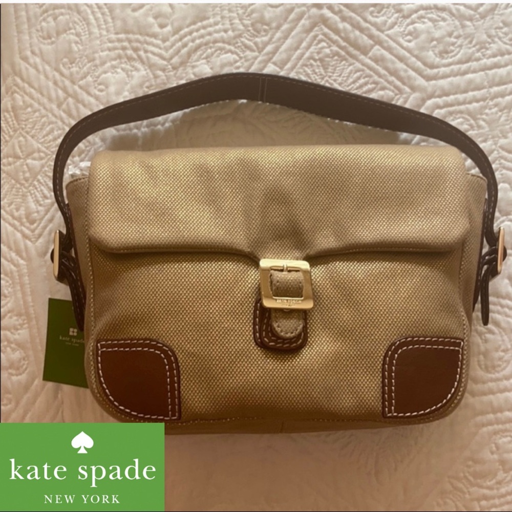 Kate Spade NWT Tan and Gold Purse